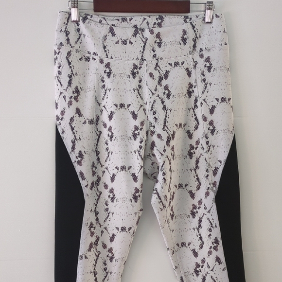 aurum high waist stylish Snake Print Leggings XL - Picture 2 of 5